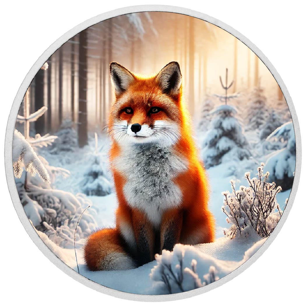 Image of  2026 Australia 1oz 9999 Silver BU Flame in the Frosted Forest Colourized coin