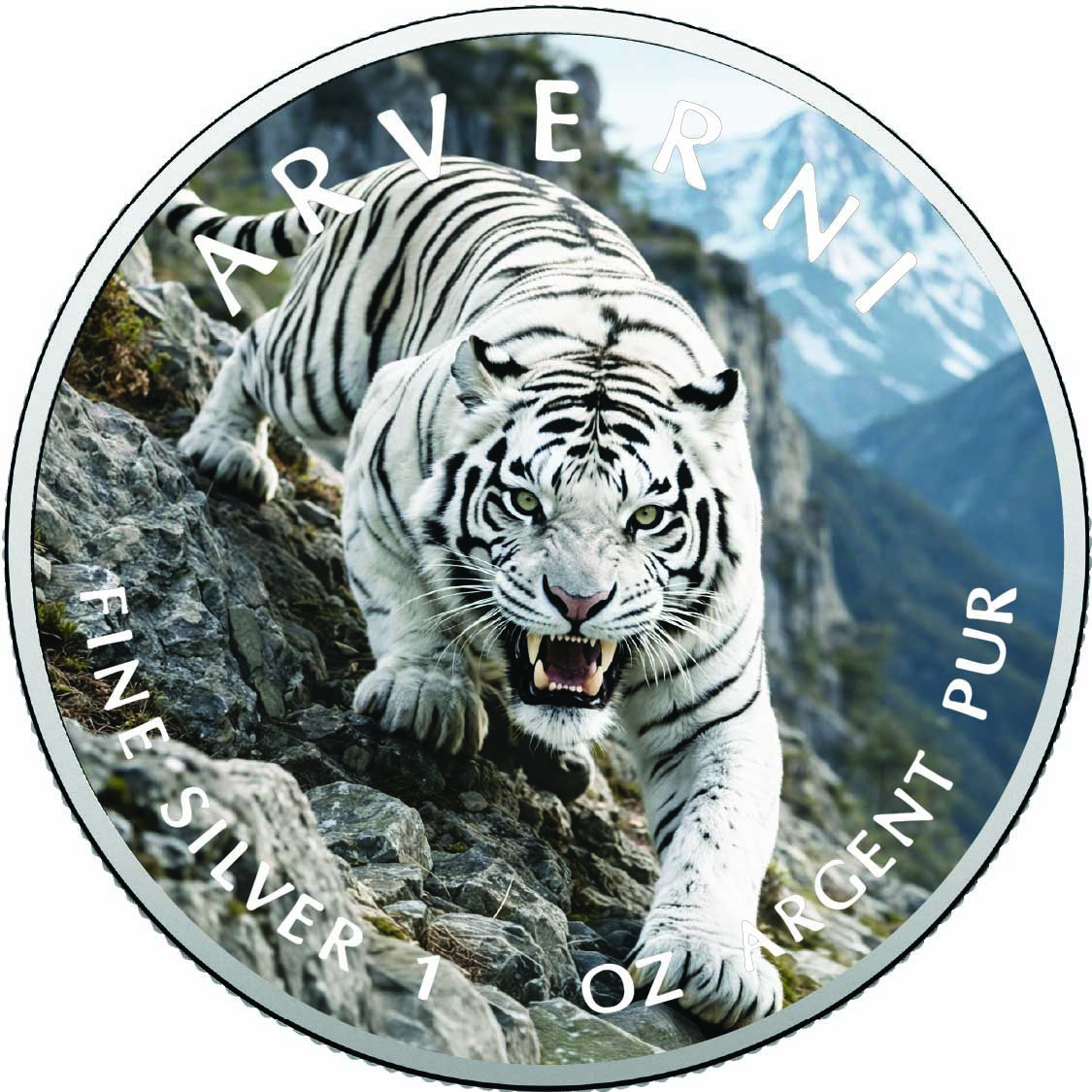 Image of  Frozen Fury 2026 1 Unze 999 Silber, Stempelglanz, farbig coin