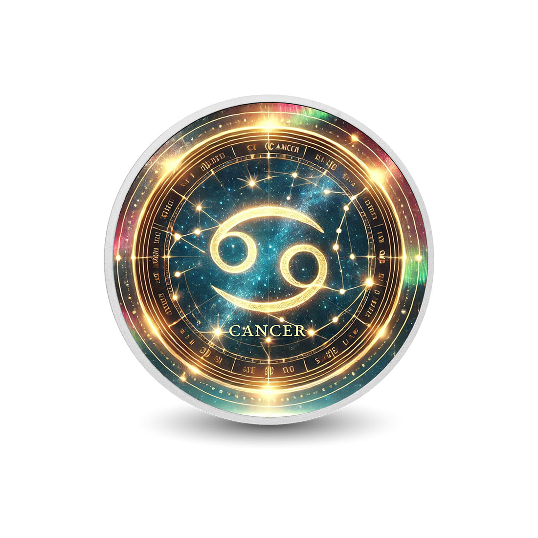 Image of  Tierkreiszeichen Kreis - Krebs 1oz Silber Farbmünze coin