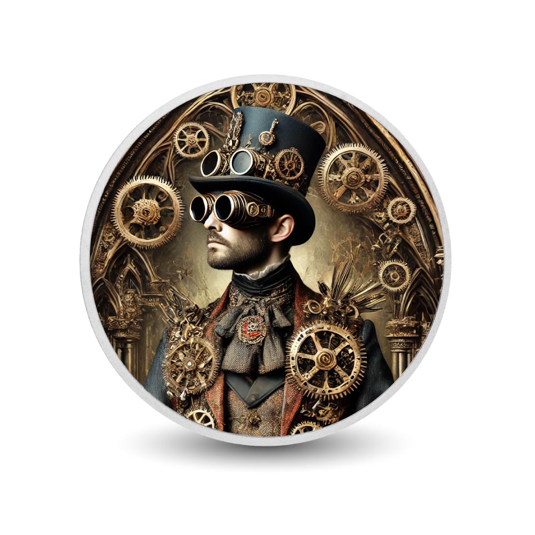 Image of  Master of Gears: The Steampunk Visionar 1oz Silver Coin coin