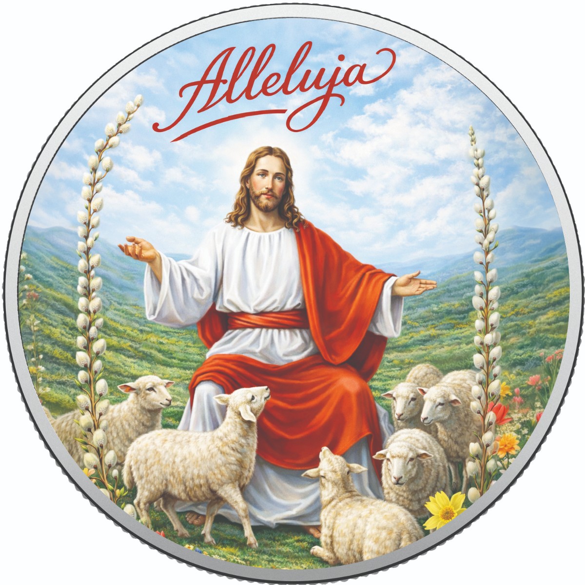 Image of  Easter Glory 1oz Fine Silver Coloured Coin coin
