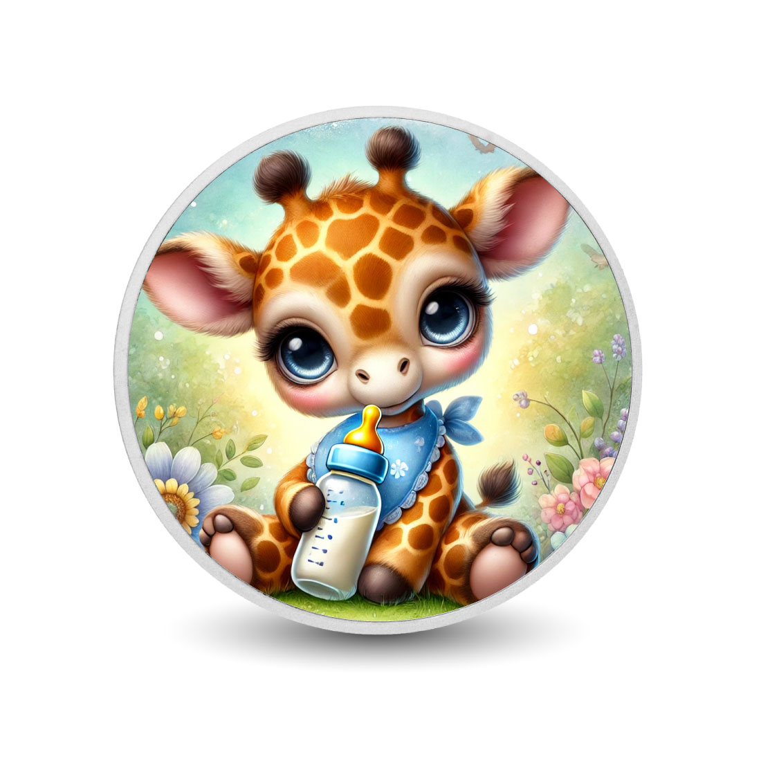 Image of  Blossom Field Giraffe 1oz Silver Coloured Coin coin