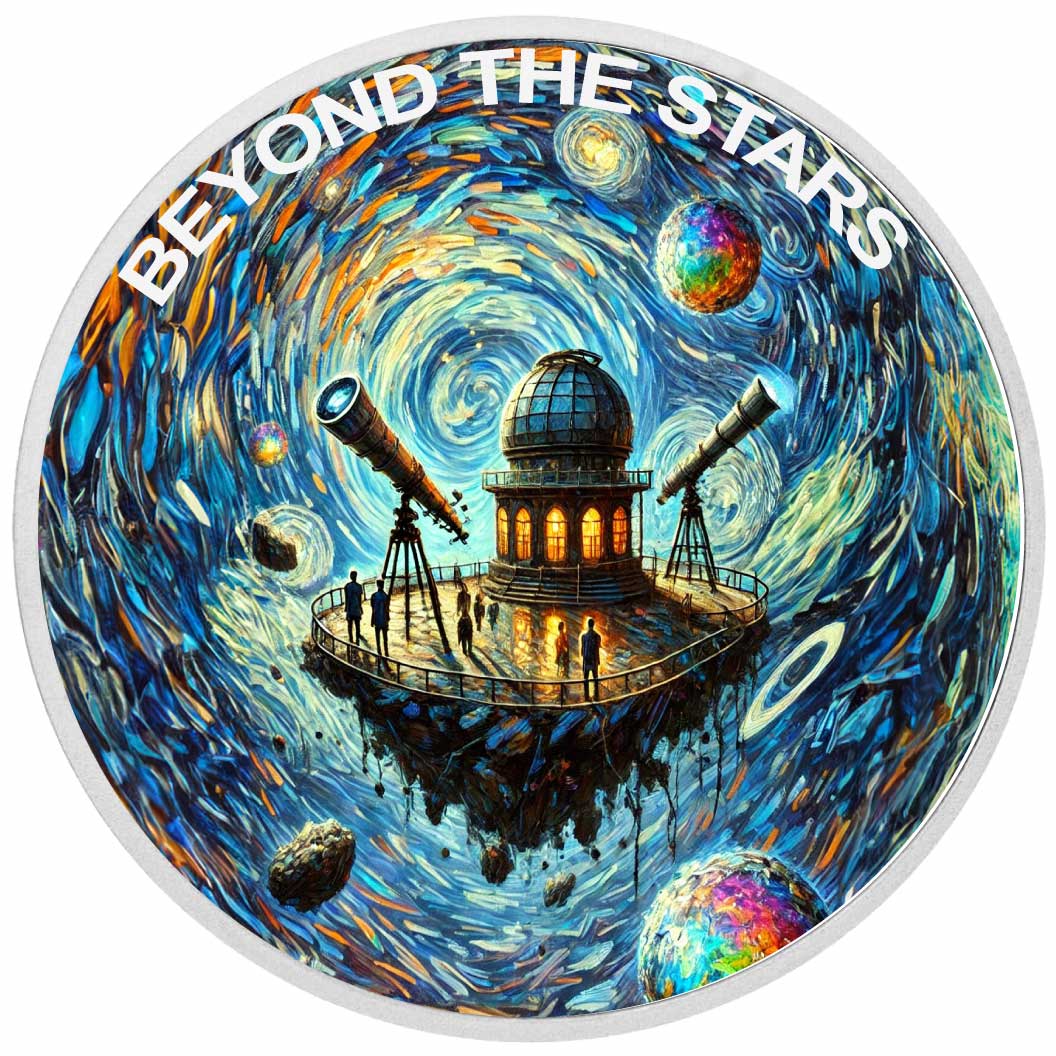 Image of  Eine kosmische Sternwarte jenseits der Sterne – 1-Unzen-Silbermünze coin