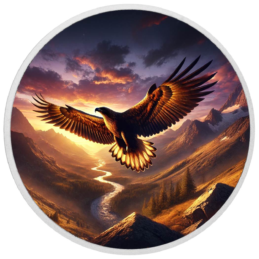 Image of  2026 Australia 1oz 9999 Silver BU Wings of the Eternal Horizon Colourized coin