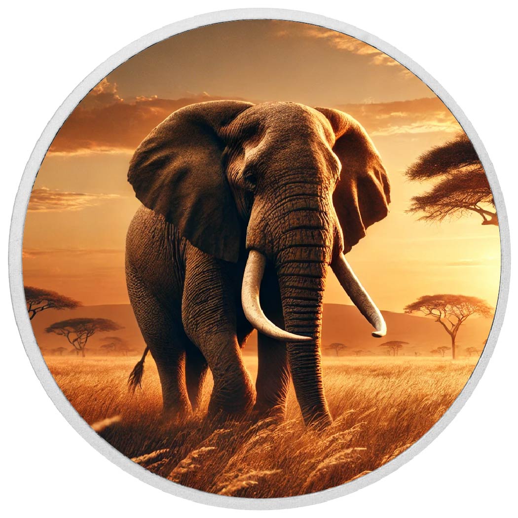 Image of  2026 Australien 1 oz 9999 Silber BU „Titan der Goldenen Savanne“  koloriert coin