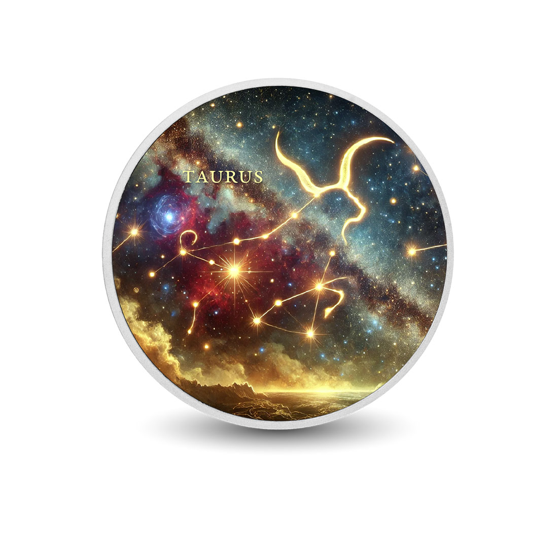 Image of  Tierkreiszeichen - Taurus 1oz Silber Farbmünze coin