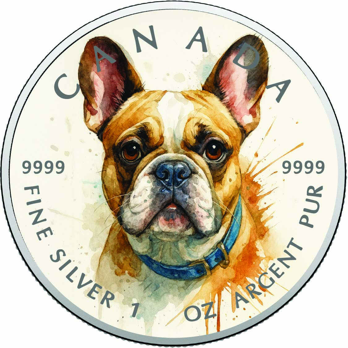 Image of  2026 Canada 1oz 9999 Silver BU The Blue-Collar Gentleman Colourized coin