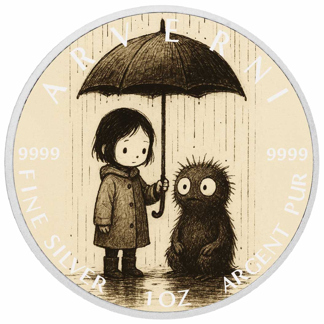 Image of  „Shared Shelter – Whispers of Kindness“ – farbige 1-Unzen-Münze aus Feinsilber coin