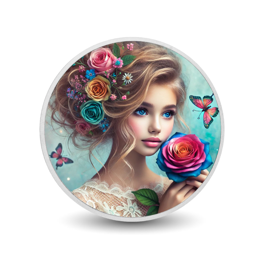 Image of  Rosalie in Bloom 1oz Silber Farbmünze coin