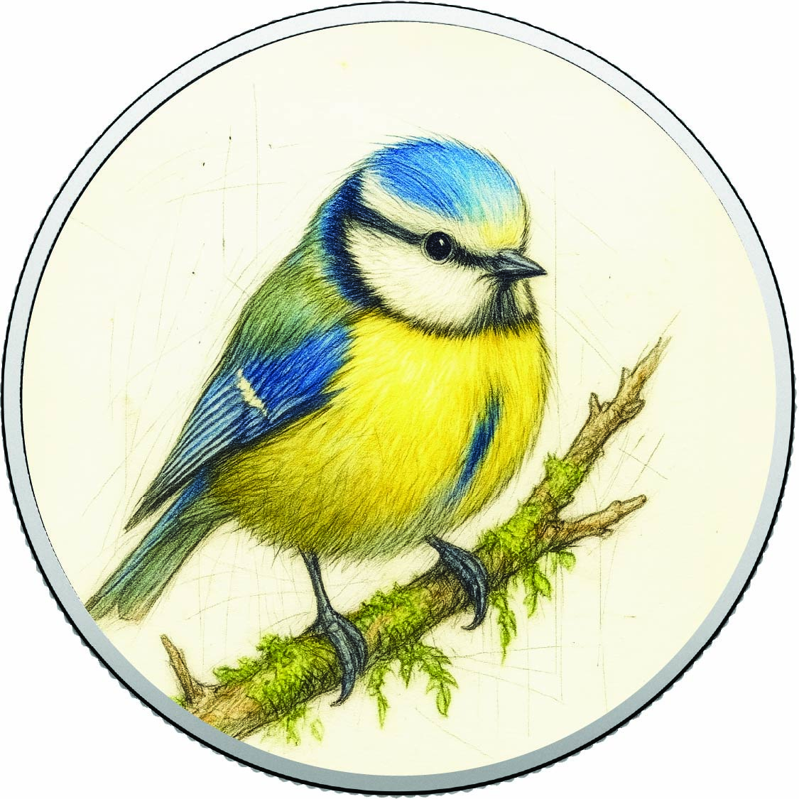 Image of  The Jewel of the Hedgerow 1oz Fine Silver Coloured Coin coin