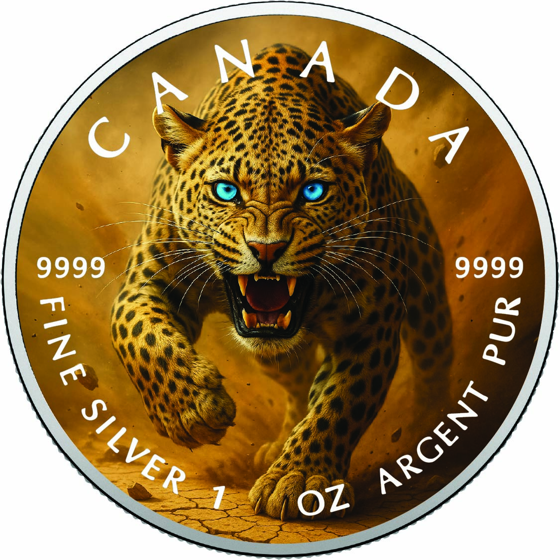 Image of   2026 Canada 1oz 9999 Silver BU The Terror of the Droughtlands Colourized coin