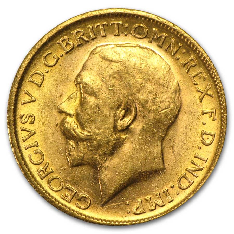 Image of  Great Britain Gold George V Sovereign Coins (Random) Avg Circ coin