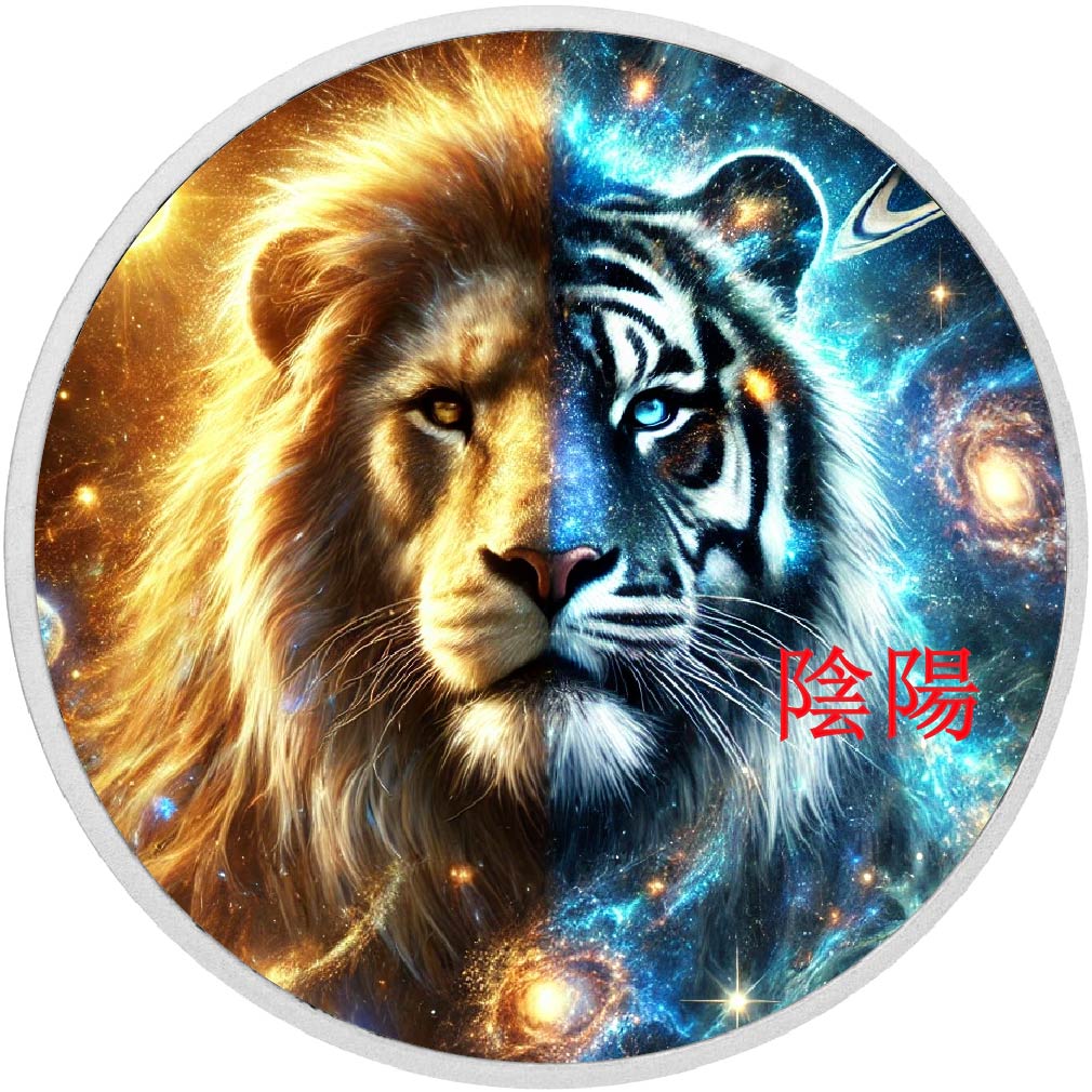 Image of  Astral Power: The Fusion of Kings 1oz Coloured Silver coin