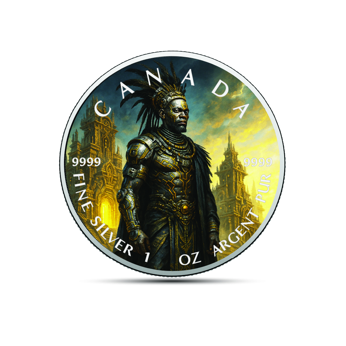 Image of  Canada 2025 9999 Silver Coloured Coin  The King of Emberfall coin