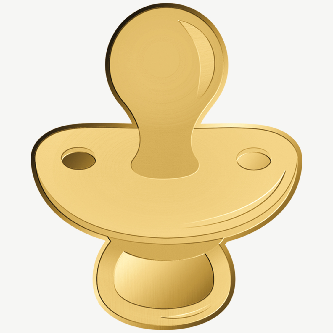 Image of  Baby Pacifier 999 Fine Gold 1/1000 oz Coin in Box coin