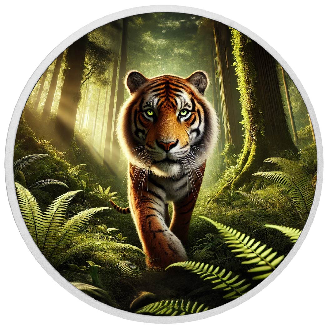 Image of  2026 Australia 1oz 9999 Silver BU Shadow of the Jungle Majesty Colourized coin