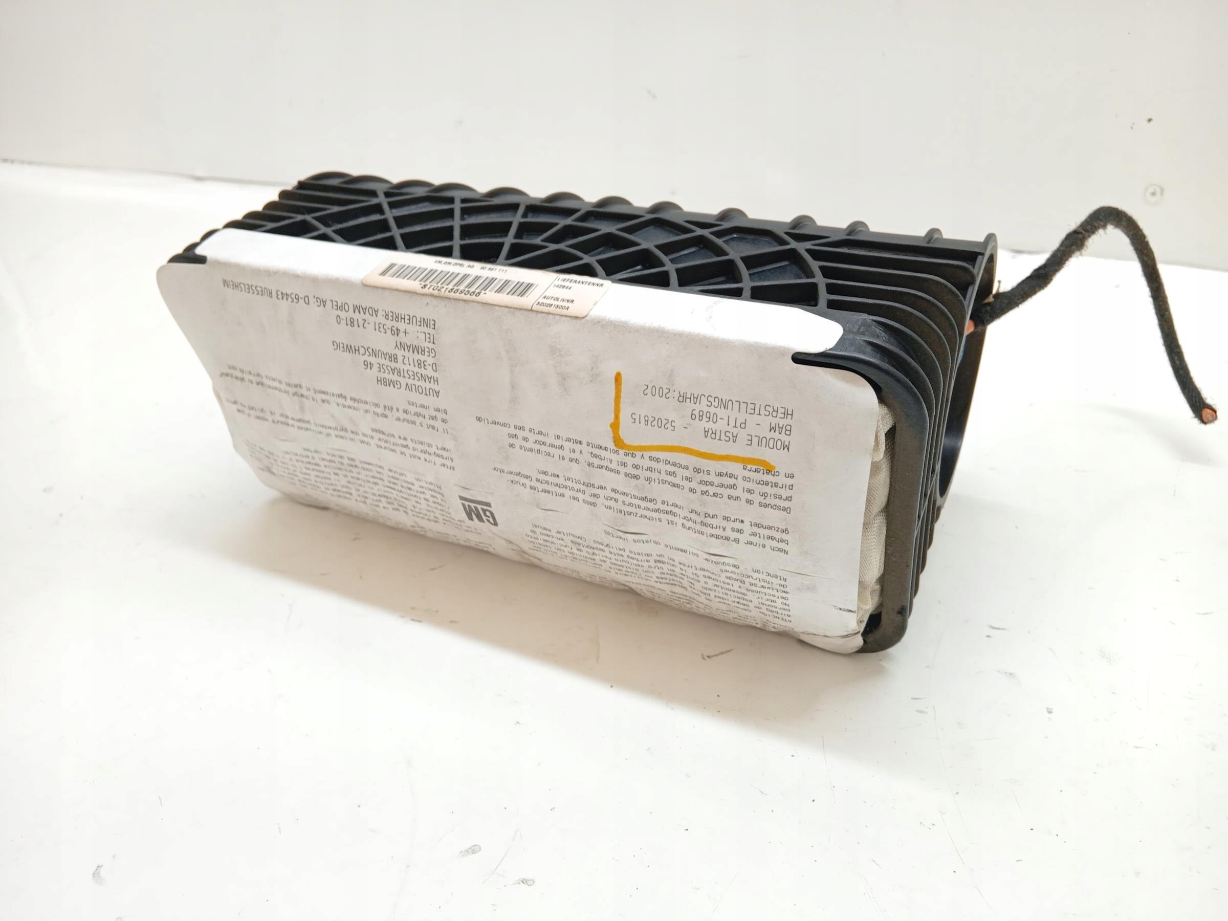 PODUSZKA AIR BAG PASAŻERA OPEL ASTRA II G -  zdjęcie 3