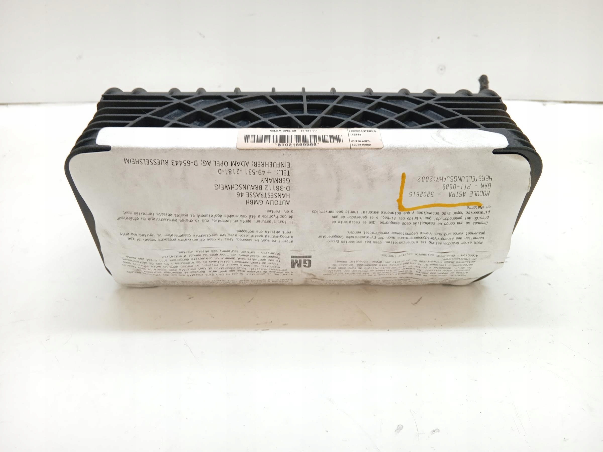 PODUSZKA AIR BAG PASAŻERA OPEL ASTRA II G -  zdjęcie 1