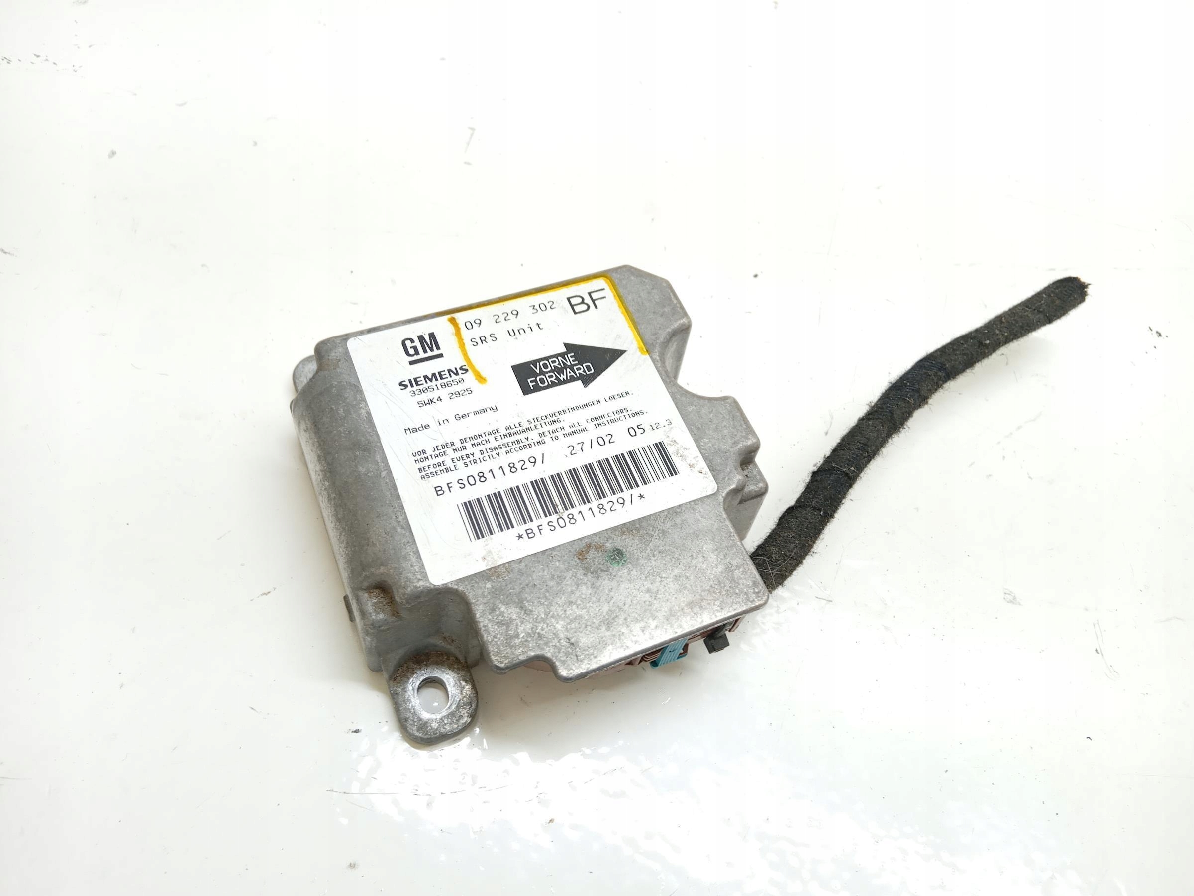 MODUŁ PODUSZEK AIR BAG OPEL ASTRA II G -  zdjęcie 1