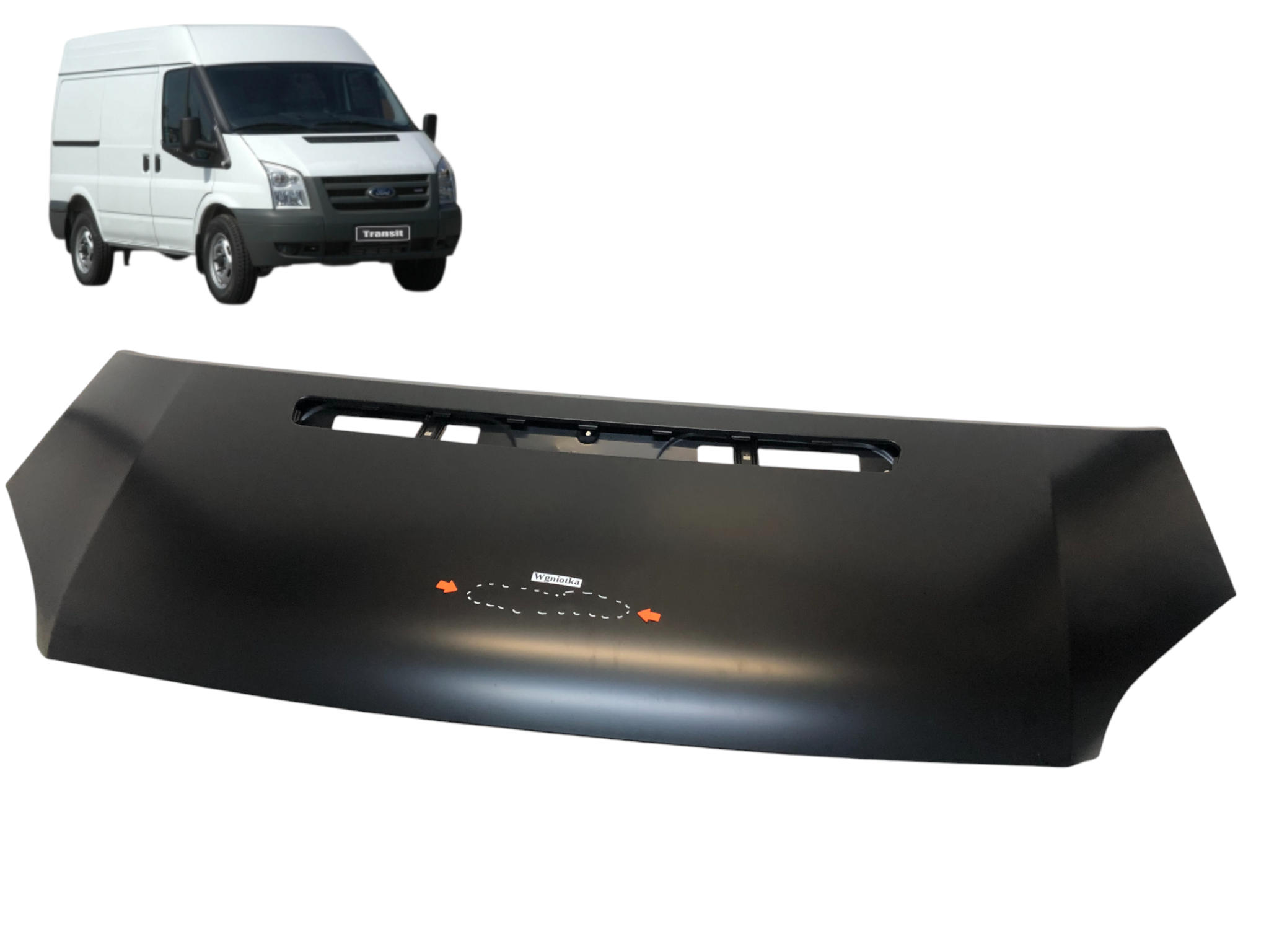 Ford Transit MK7 05.2006-04.2013 Maska pokrywa silnika przednia ocynk