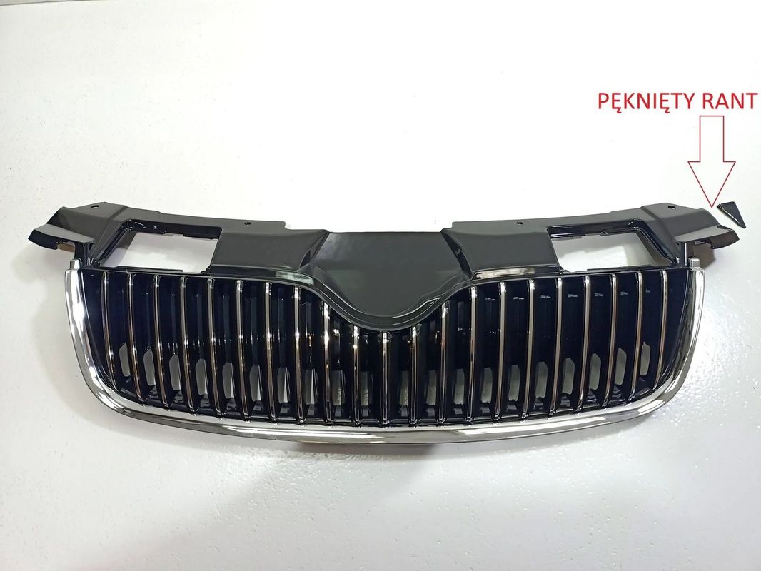 Skoda Fabia II 2007-2010 ATRAPA GRILL CHROM PRZÓD
