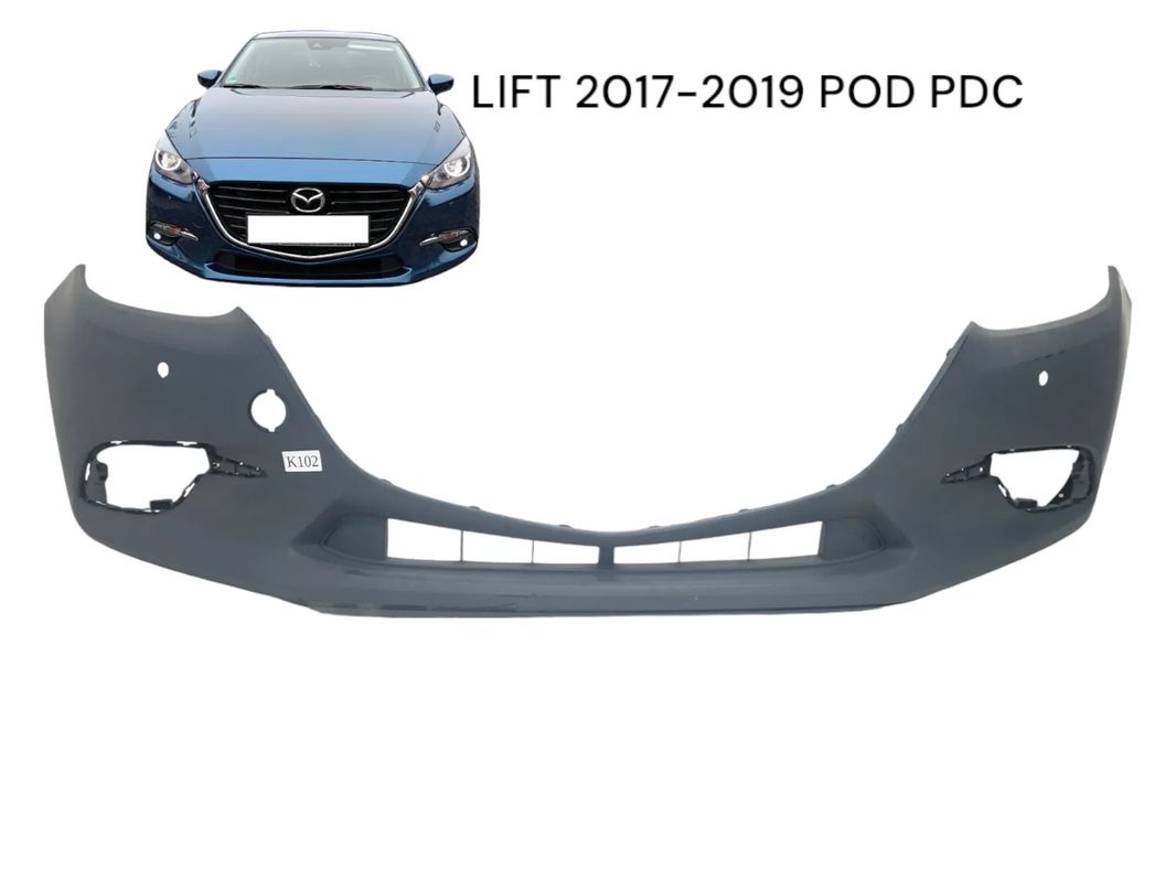 MAZDA 3 III BM 07.2017-05.2019 LIFT POD PDC ZDERZAK PRZÓD PRZEDNI