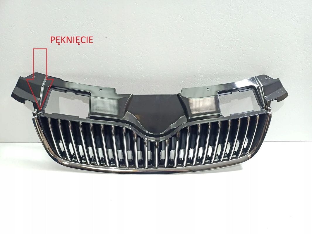 Skoda Fabia II 2007-2010 ATRAPA GRILL CHROM PRZÓD