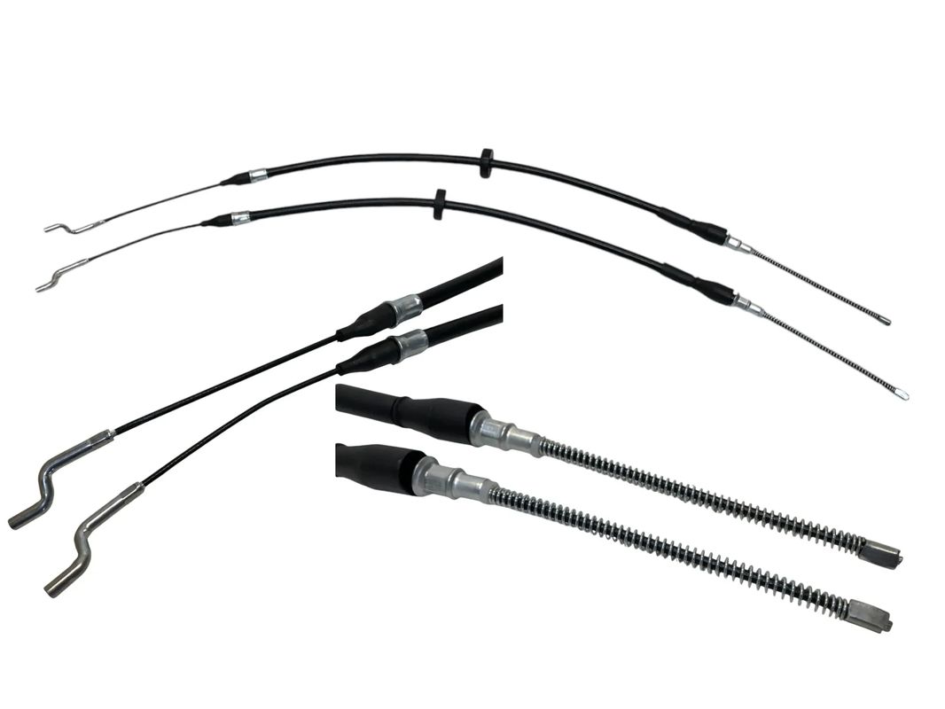 LINKA HAMULCA RĘCZNEGO TYŁ LEWA + PRAWA POD BĘBNY VW TRANSPORTER T4 KOMPLET