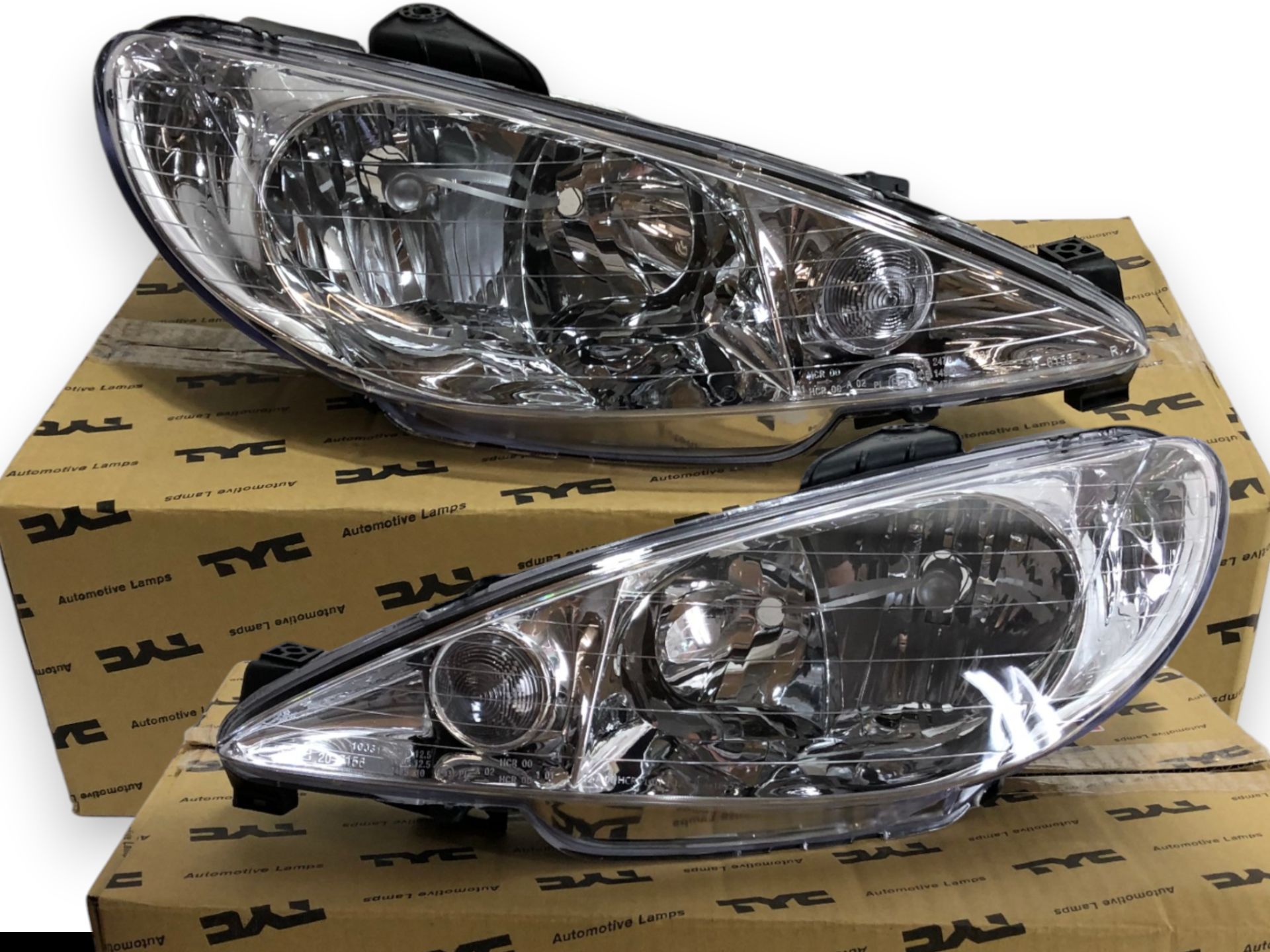 Peugeot 206 LIFT 2006-2009 Reflektor Lampa Przód Lewa + Prawa KOMPLET