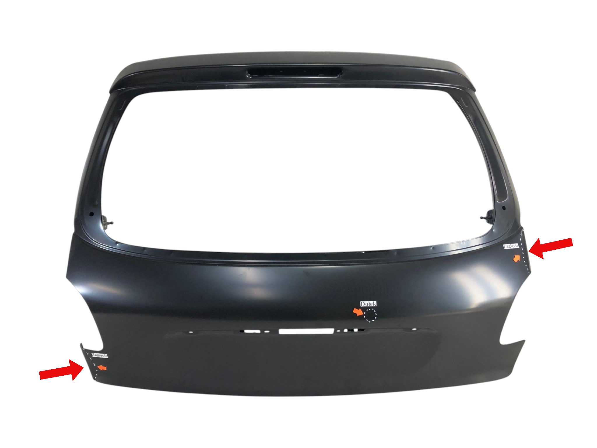 Peugeot 206 01.1998-04.2009 Hatchback Pokrywa klapa bagażnika