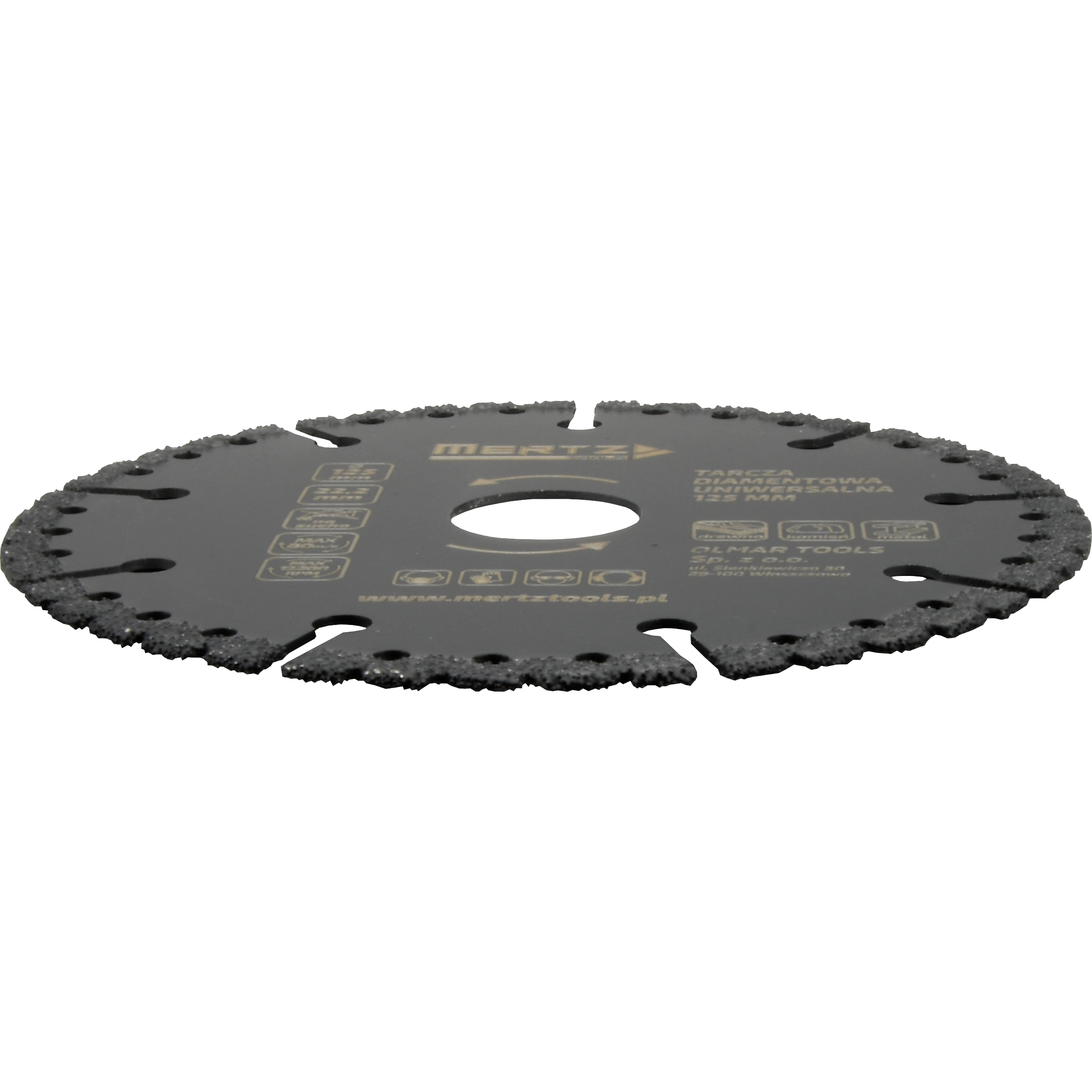 Tarcza diamentowa Mertz z nasypem diament do cięcia 125mm uniwersalna M0058