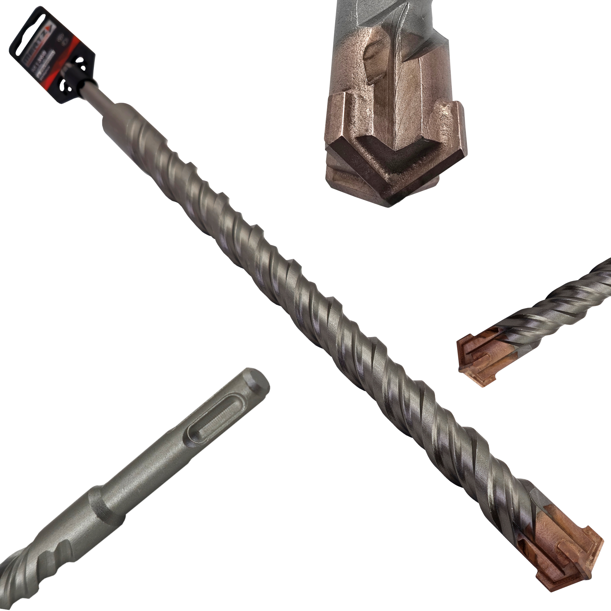 Wiertło do betonu Mertz końcówka krzyż SDS+ quadro cross M1362 24x600mm