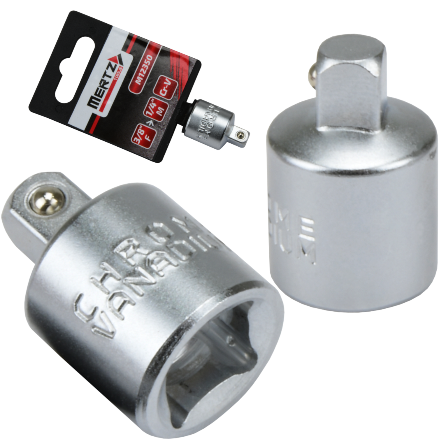 Redukcja do nasadek Mertz nasadka adapter 3/8" F na 1/4" M Cr-V M12350