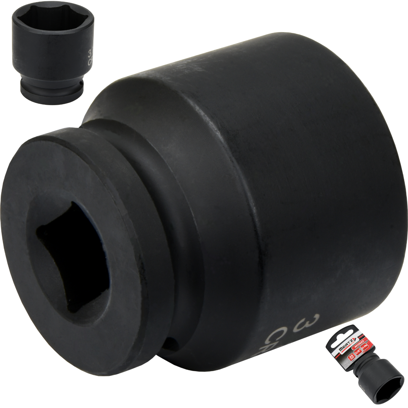 Nasadka udarowa Mertz klucz nasadowy sześciokątna Cr-Mo M12623 1/2" 33 mm