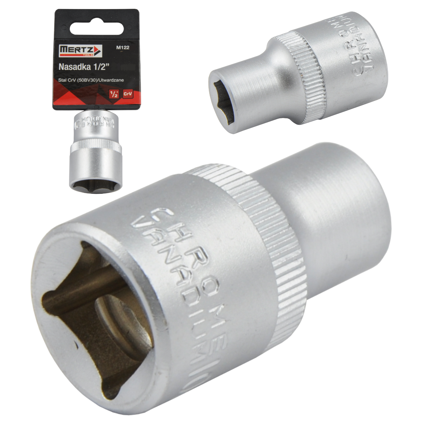 Nasadka Mertz klucz nasadowy sześciokątna CrV M12221 1/2" 8mm