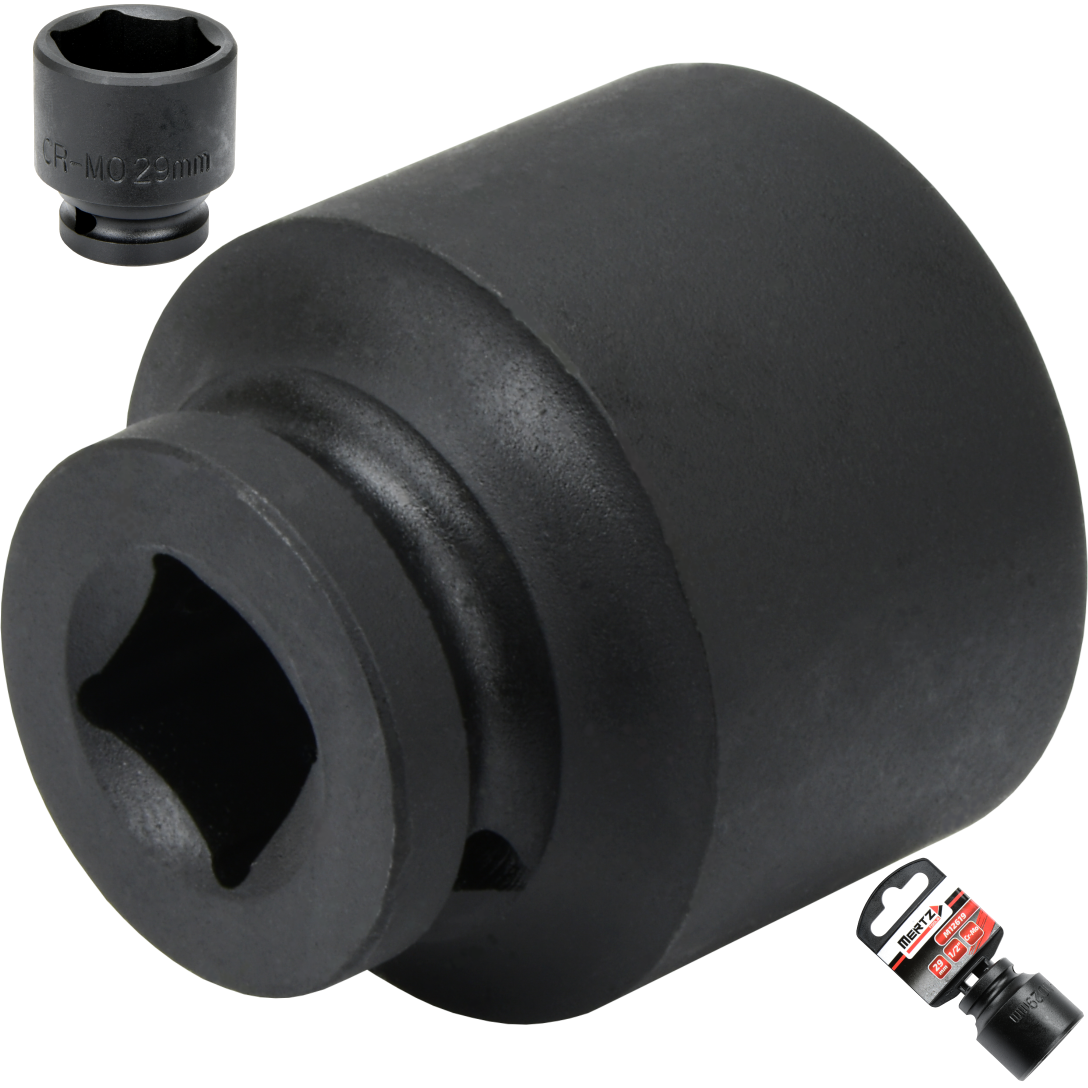 Nasadka udarowa Mertz klucz nasadowy sześciokątna Cr-Mo M12619 1/2" 29 mm