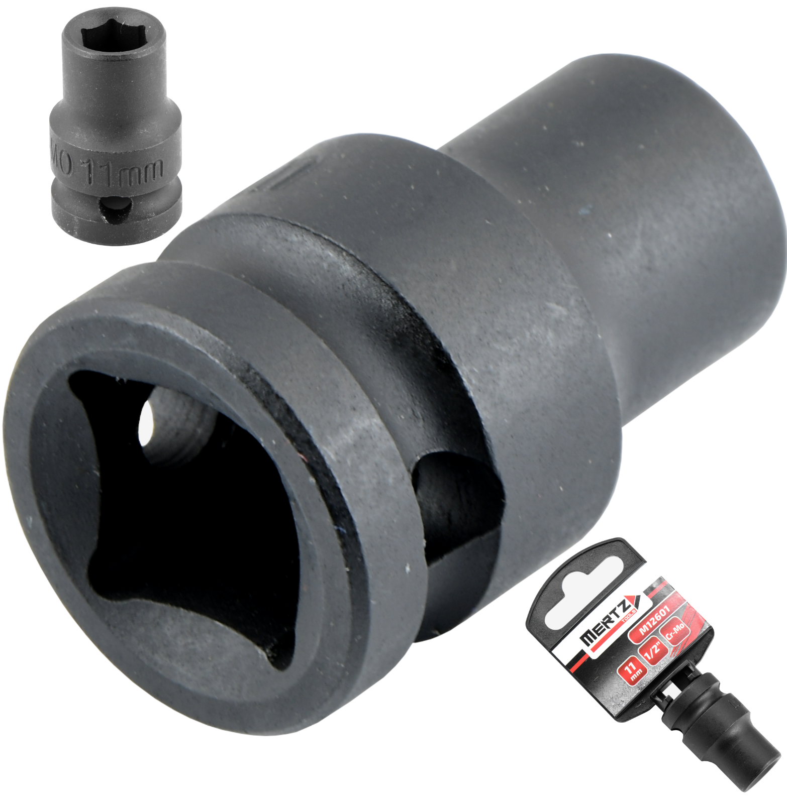 Nasadka udarowa Mertz klucz nasadowy sześciokątna Cr-Mo M12602 1/2" 12 mm