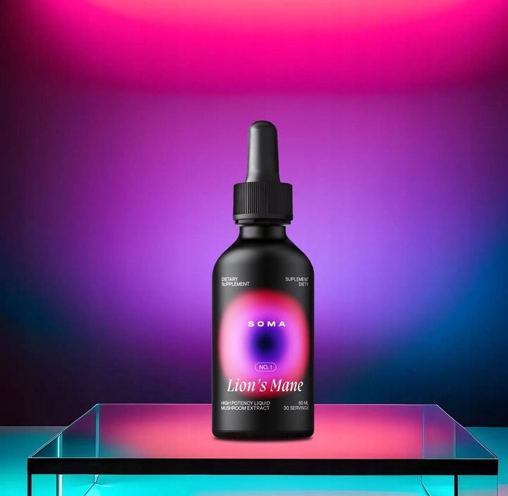 Lion's Mane Soplówka Jeżowata Ekstrakt Skupienie Kreatywność Mózg SOMA
