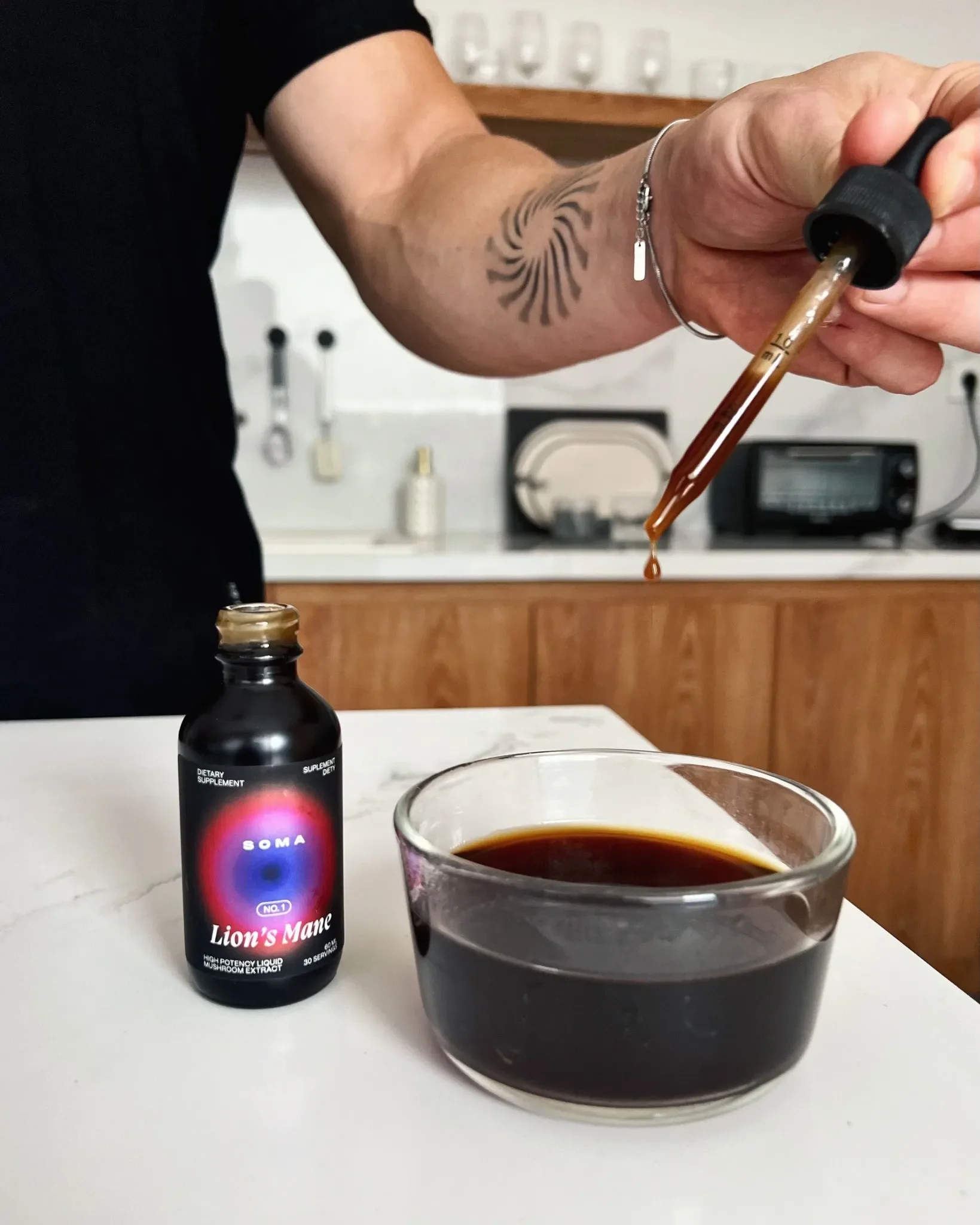 Lion's Mane Soplówka Jeżowata Ekstrakt Skupienie Kreatywność Mózg SOMA