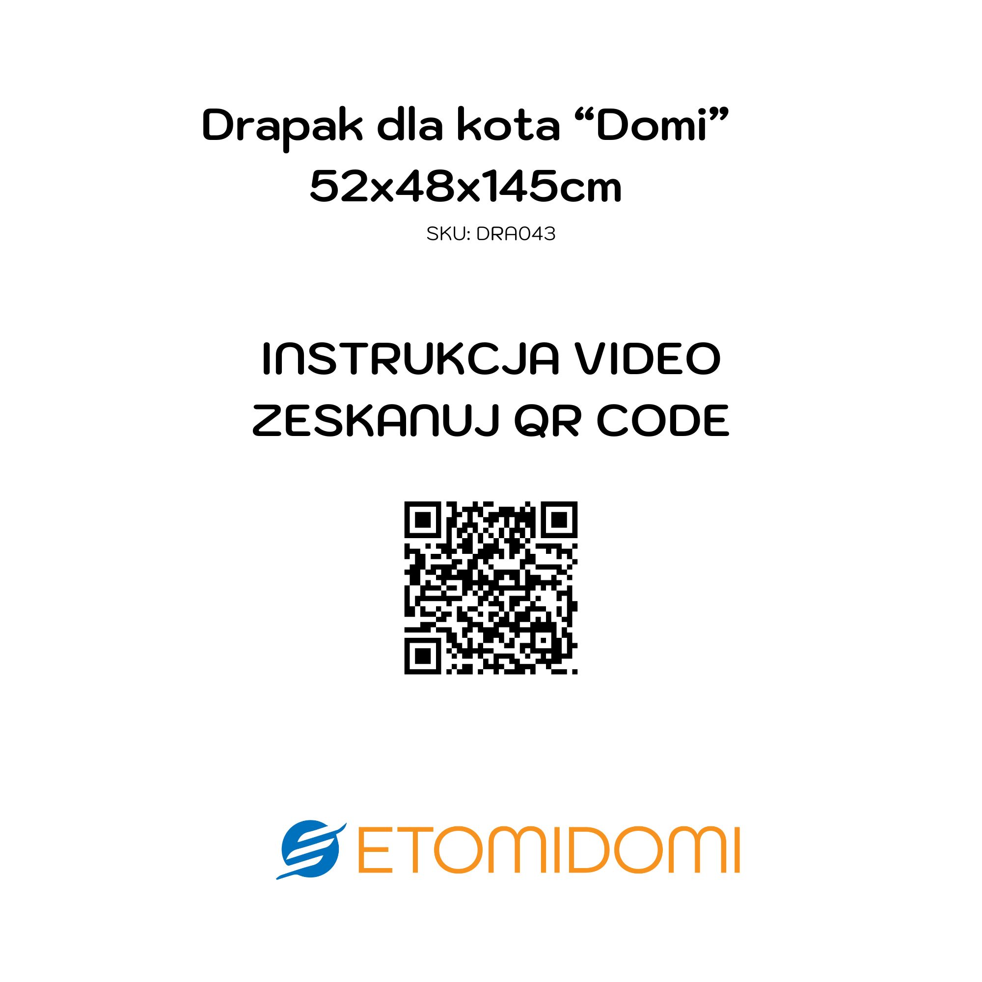 Drapak dla kota Domi