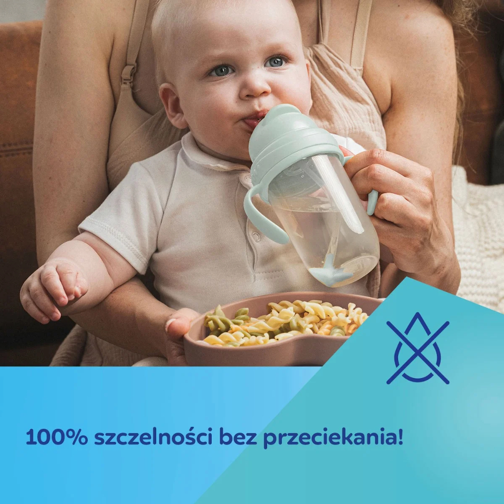 Canpol Kubek niekapek z rurką i odważnikiem 270 ml