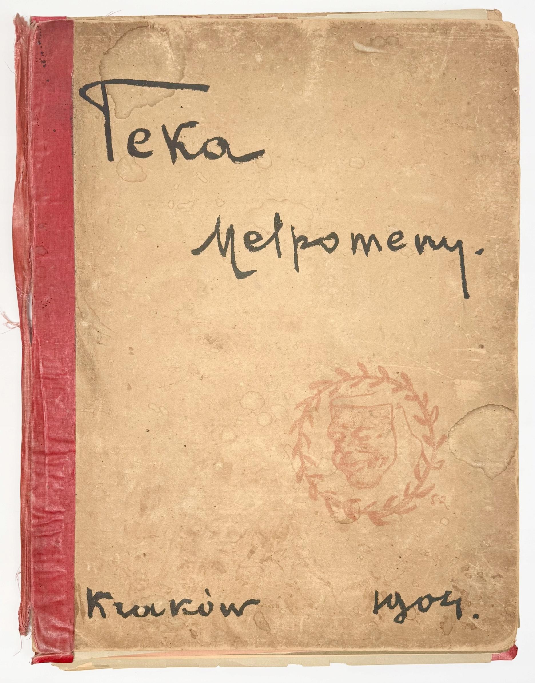 Teka Melpomeny, autolitografie, Kraków 1904