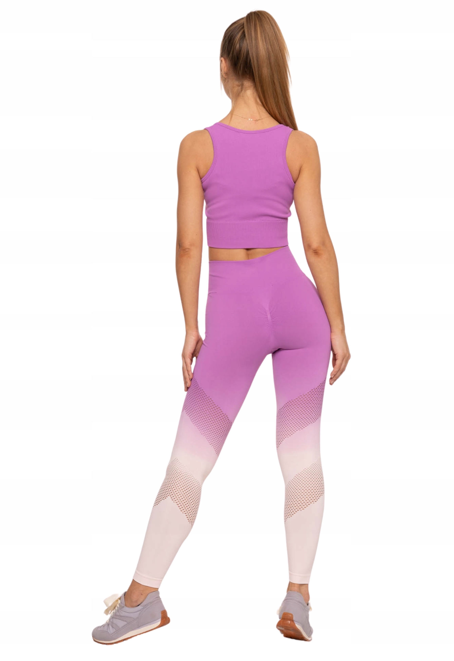 Legginsy Sportowe Damskie Wysoki Stan Push-Up Kryjące na Siłownię MORAJ S