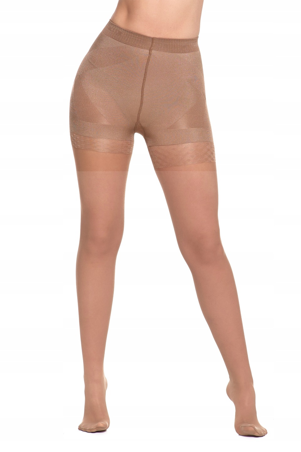 MODELUJĄCE RAJSTOPY DAMSKIE 20 DEN efekt push-up Natural Gładkie MORAJ r.2