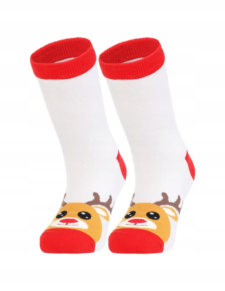 Skarpetki Świąteczne Dziecięce Bawełniane Skarpety Długie 2-PAK MORAJ 35-38