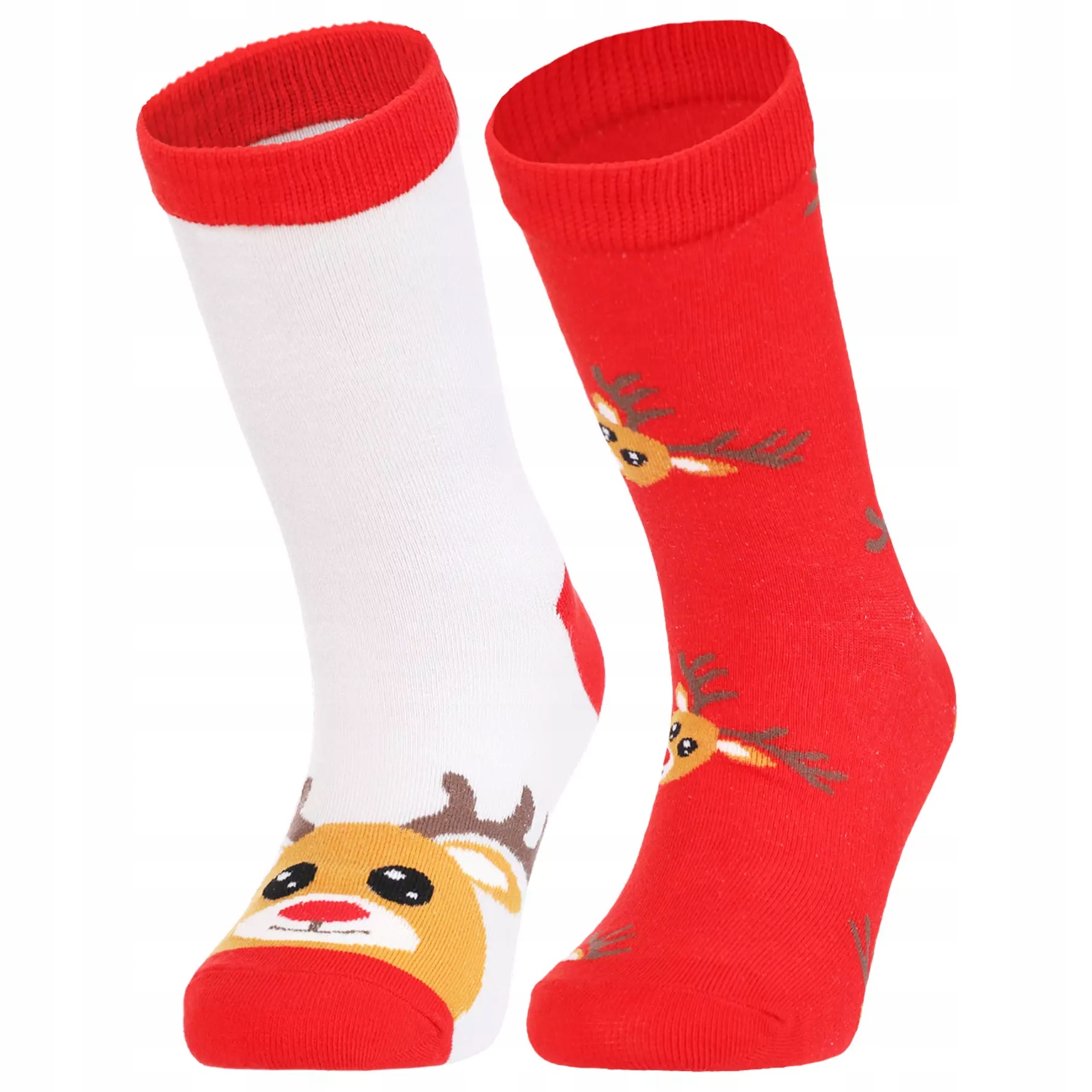 Skarpetki Świąteczne Dziecięce Bawełniane Skarpety Długie 2-PAK MORAJ 35-38