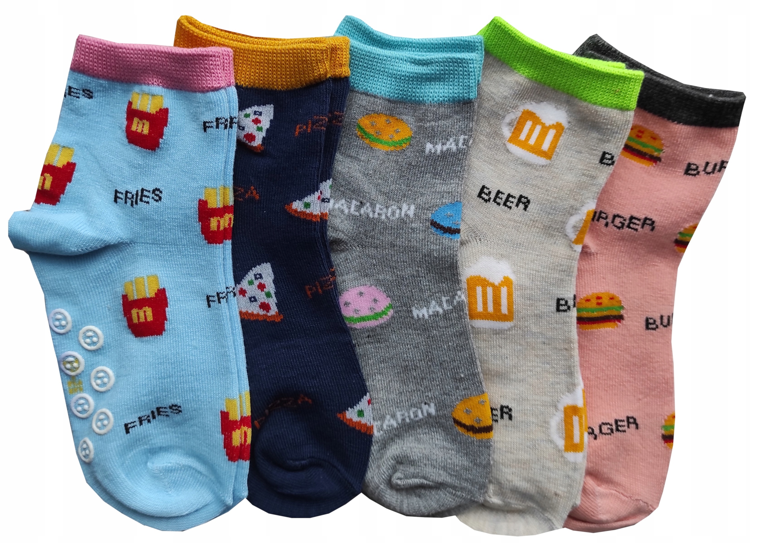 ABS Antypoślizgowe Skarpetki Dziecięce 5-PAR 19-22