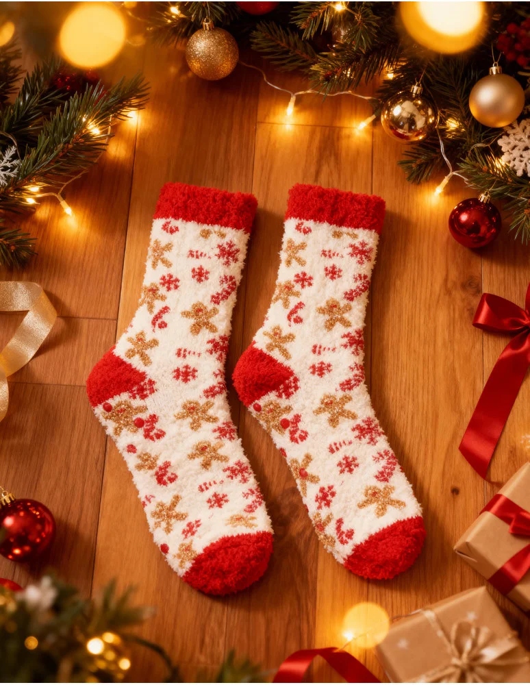 Skarpetki Świąteczne ABS FROTTE GRUBE 2-PAK SKARPETY NA PREZENT MORAJ 36-40