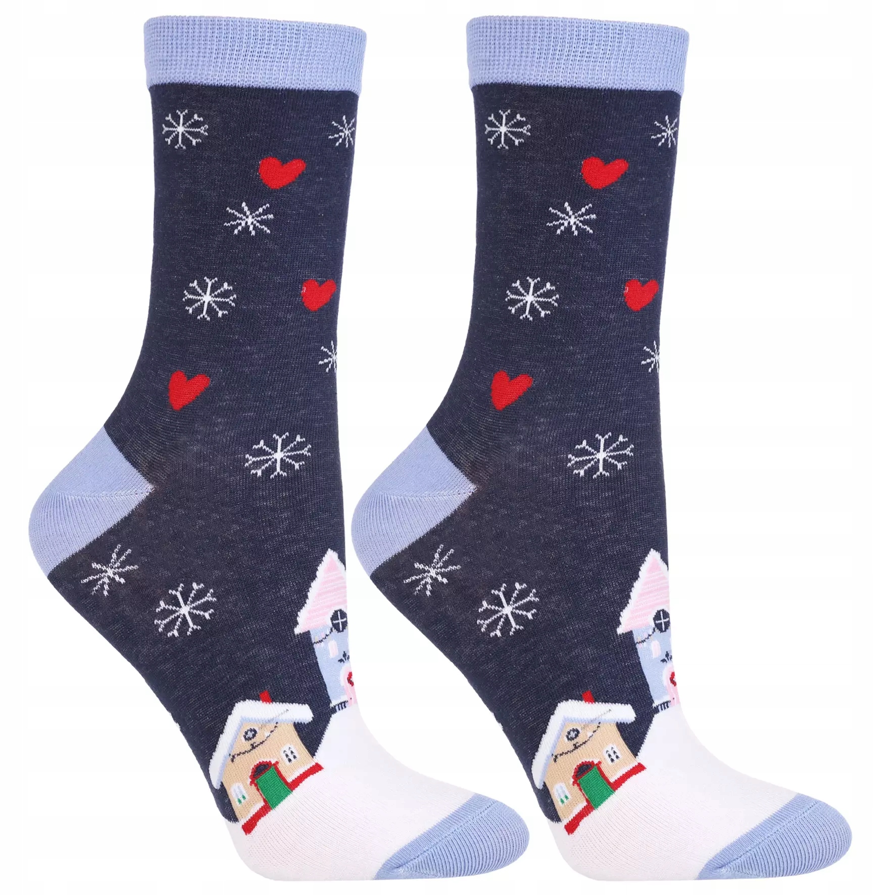 Skarpetki Świąteczne Bawełniane 2-PARY SKARPETY NA PREZENT MORAJ 38-41