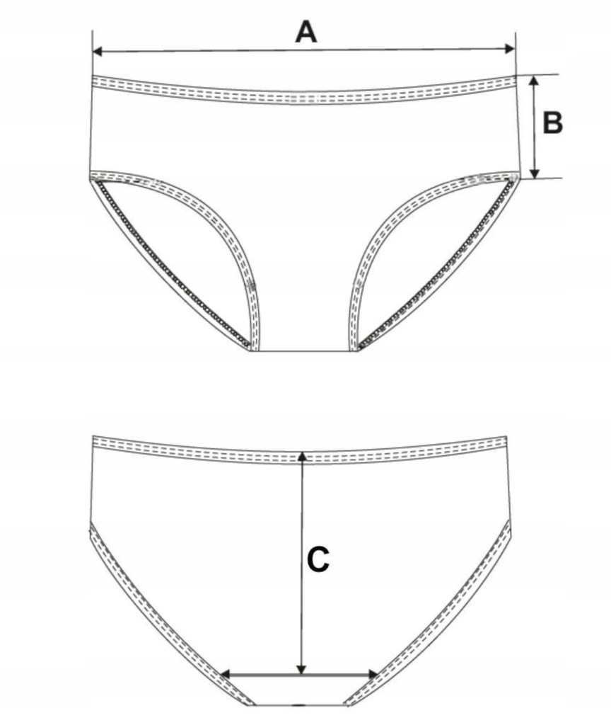 Majtki Figi Damskie Koronkowe Bikini Seksowne Bawełniane 3-szt. MORAJ - XL